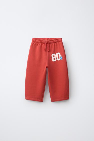 VARSITY BARREL TROUSERS - Red by Zara - Image 0