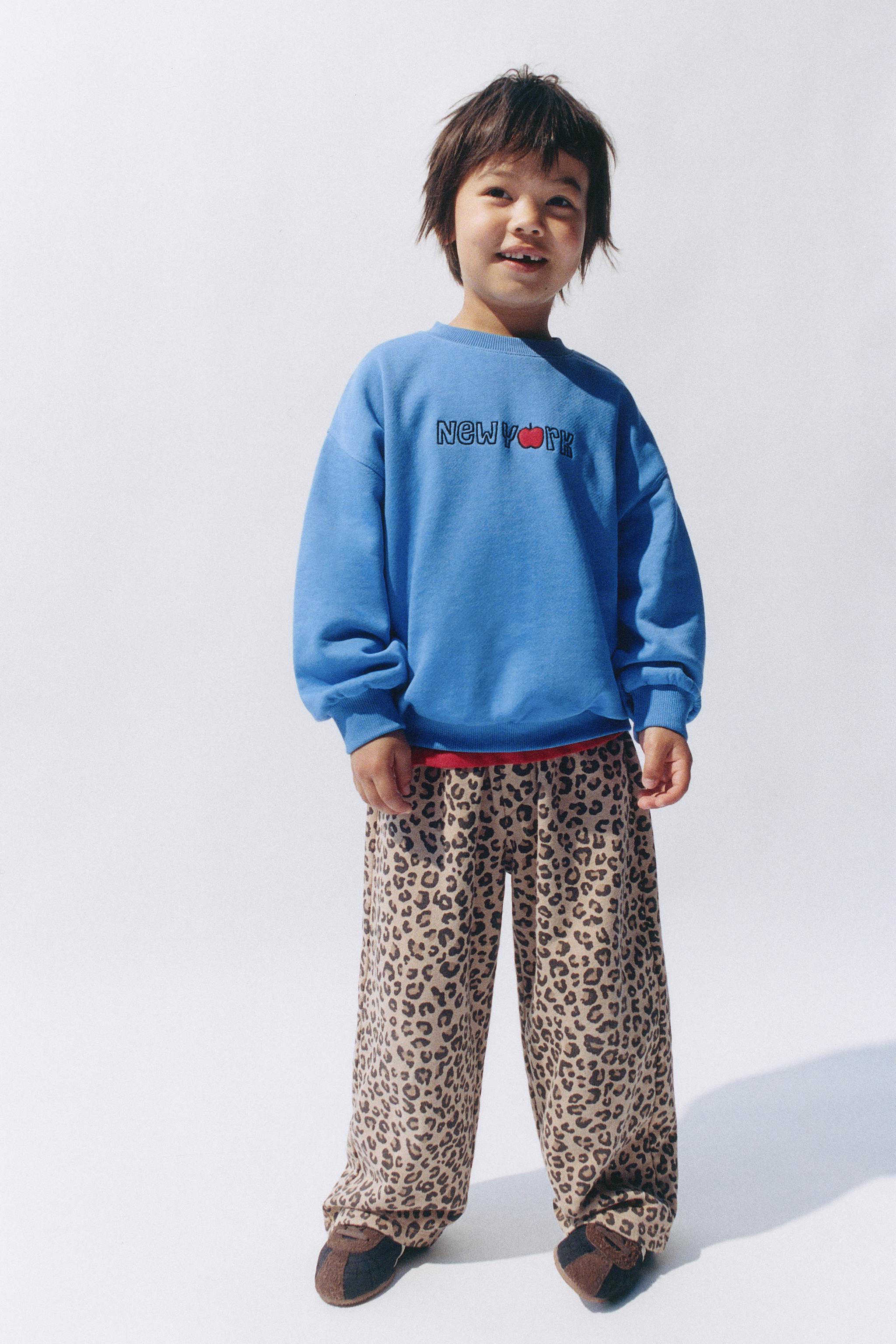 ANIMAL PRINT BALLOON PLUSH PANTS — Ocher