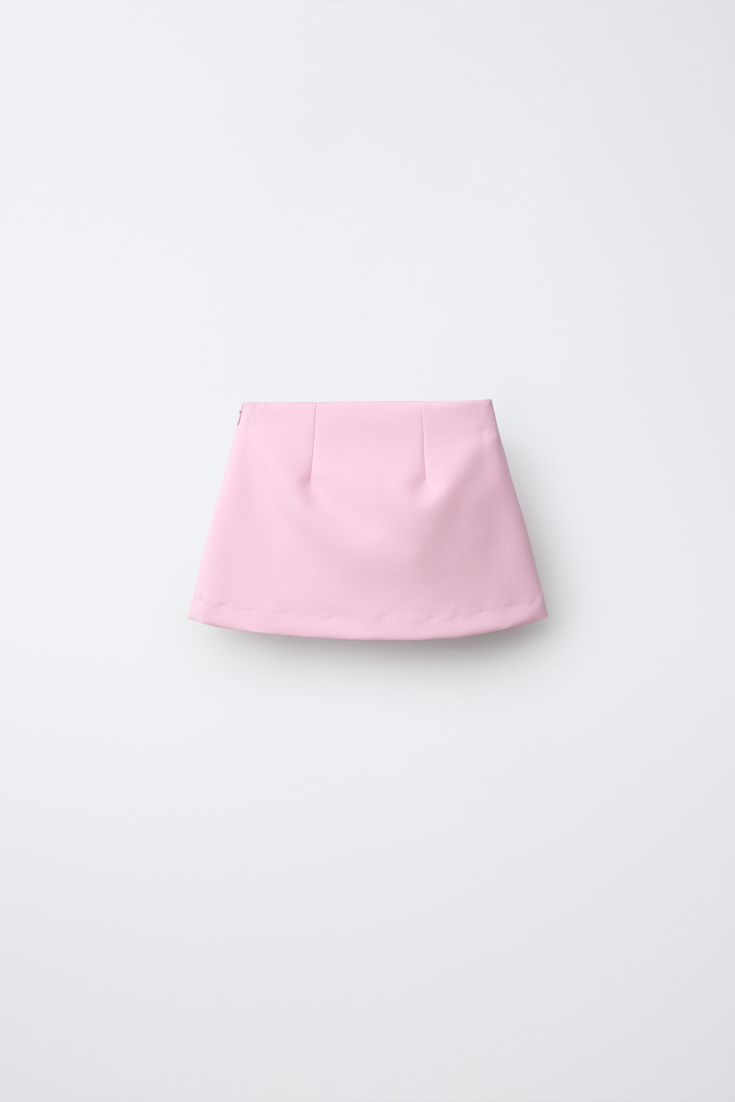 Детская юбка Zara Frog Fastening, цвет: Пастельный розовый — фото 2