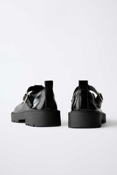 PATENT T-BAR SHOE - Black by Zara - Image 4