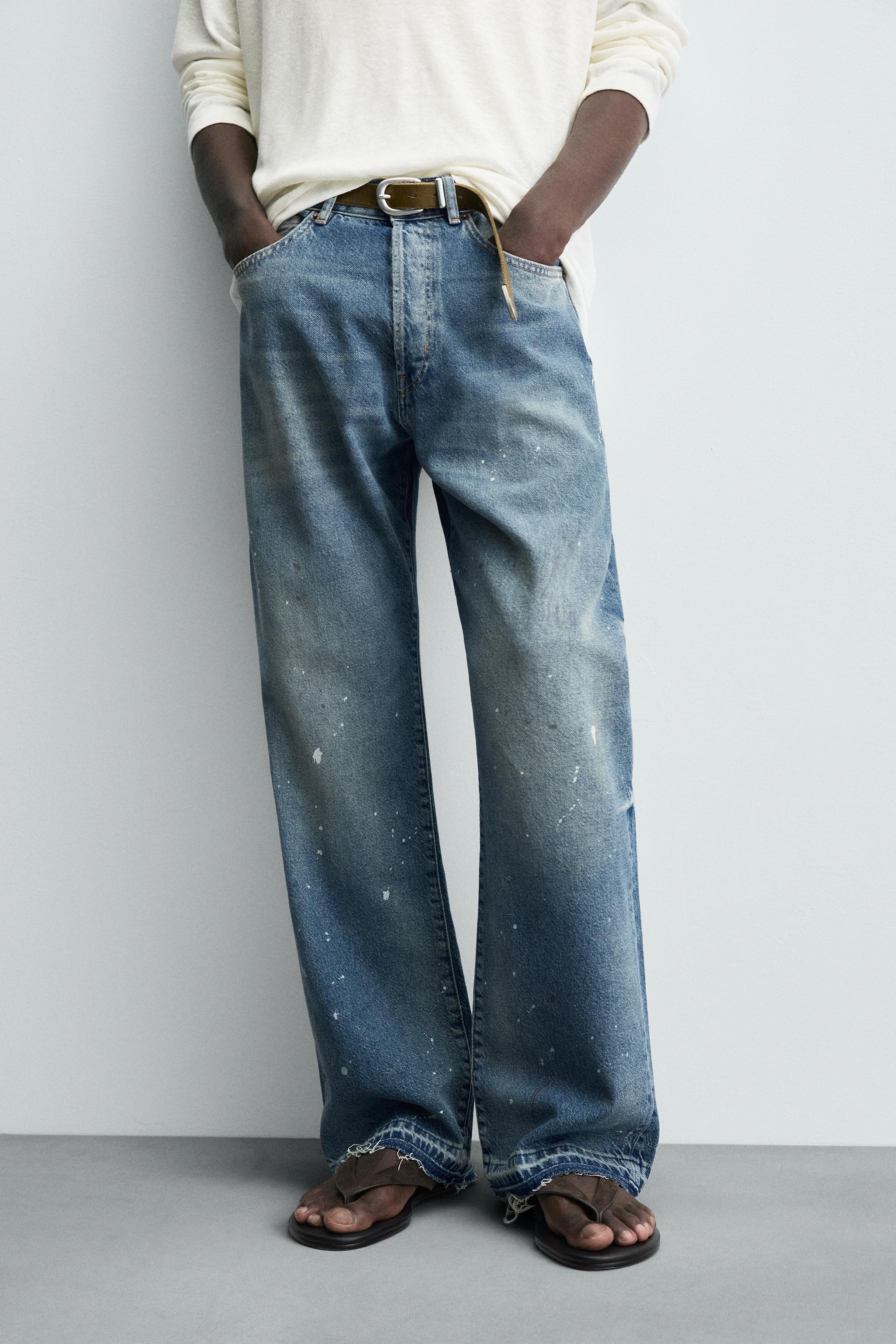 【美品】loose straight crash denim 25 Brooke Loose Straight Jeans With Super High Rise - Vintage