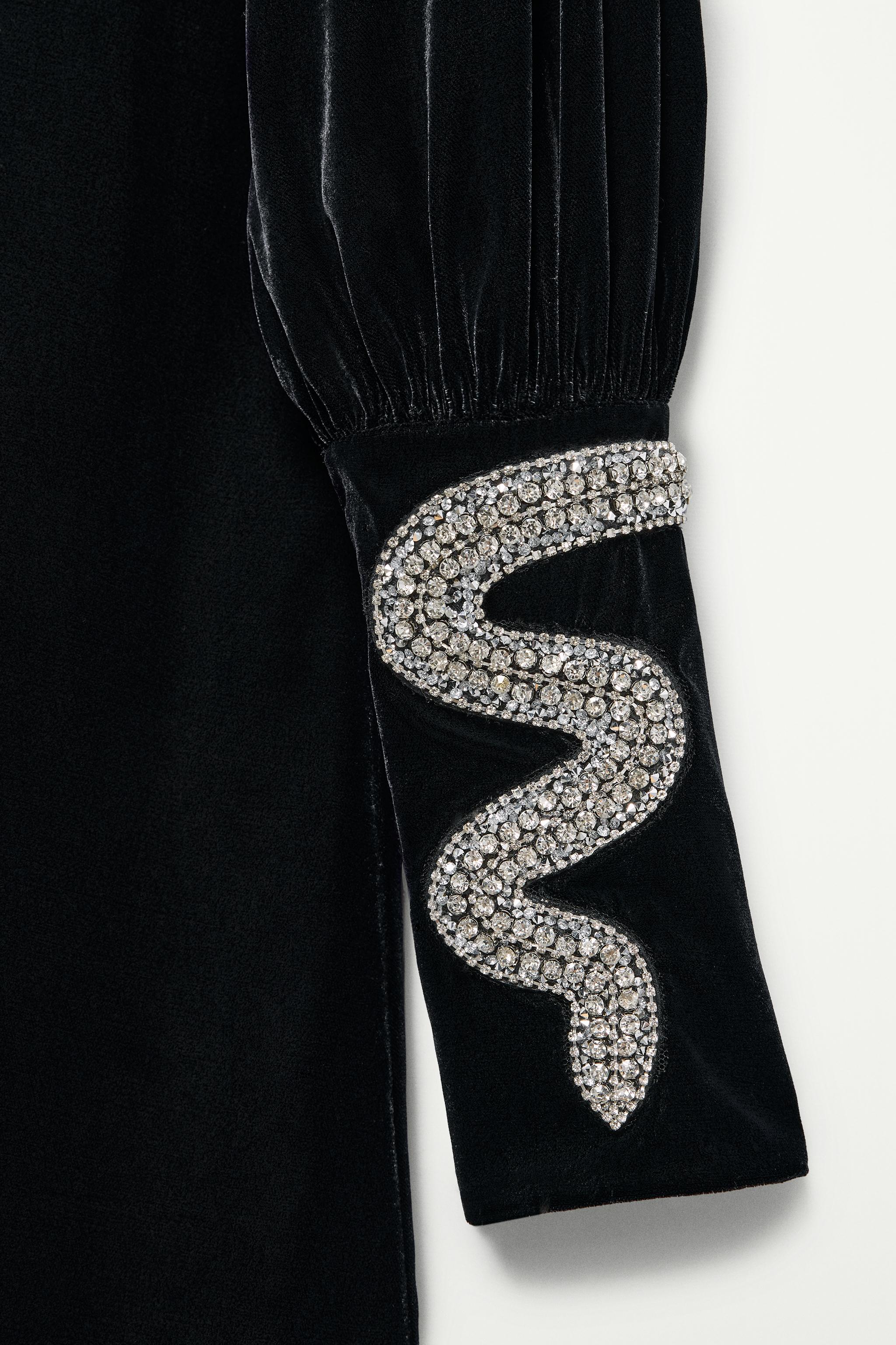 VELVET MINI DRESS - THE ITEM ZARA WOMAN