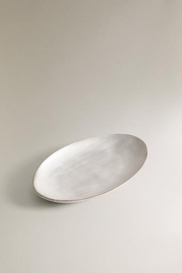 PORTE-SAVON EN CÉRAMIQUE BRILLANT - Argent de Zara - Image 1
