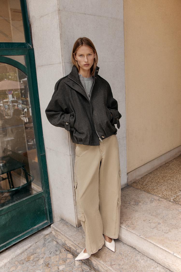 TAB DETAIL BOMBER JACKET