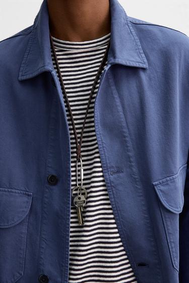 PORTE-CLÉS AVEC PENDENTIF EN CUIR - Marron de Zara - Image 1