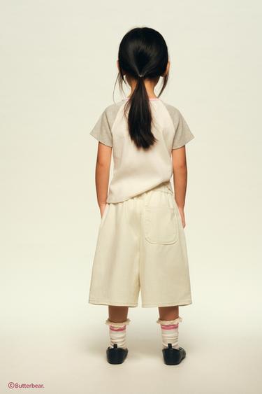 BUTTERBEAR © RAGLAN SLEEVE T-SHIRT - Oyster-white by Zara - Image 6
