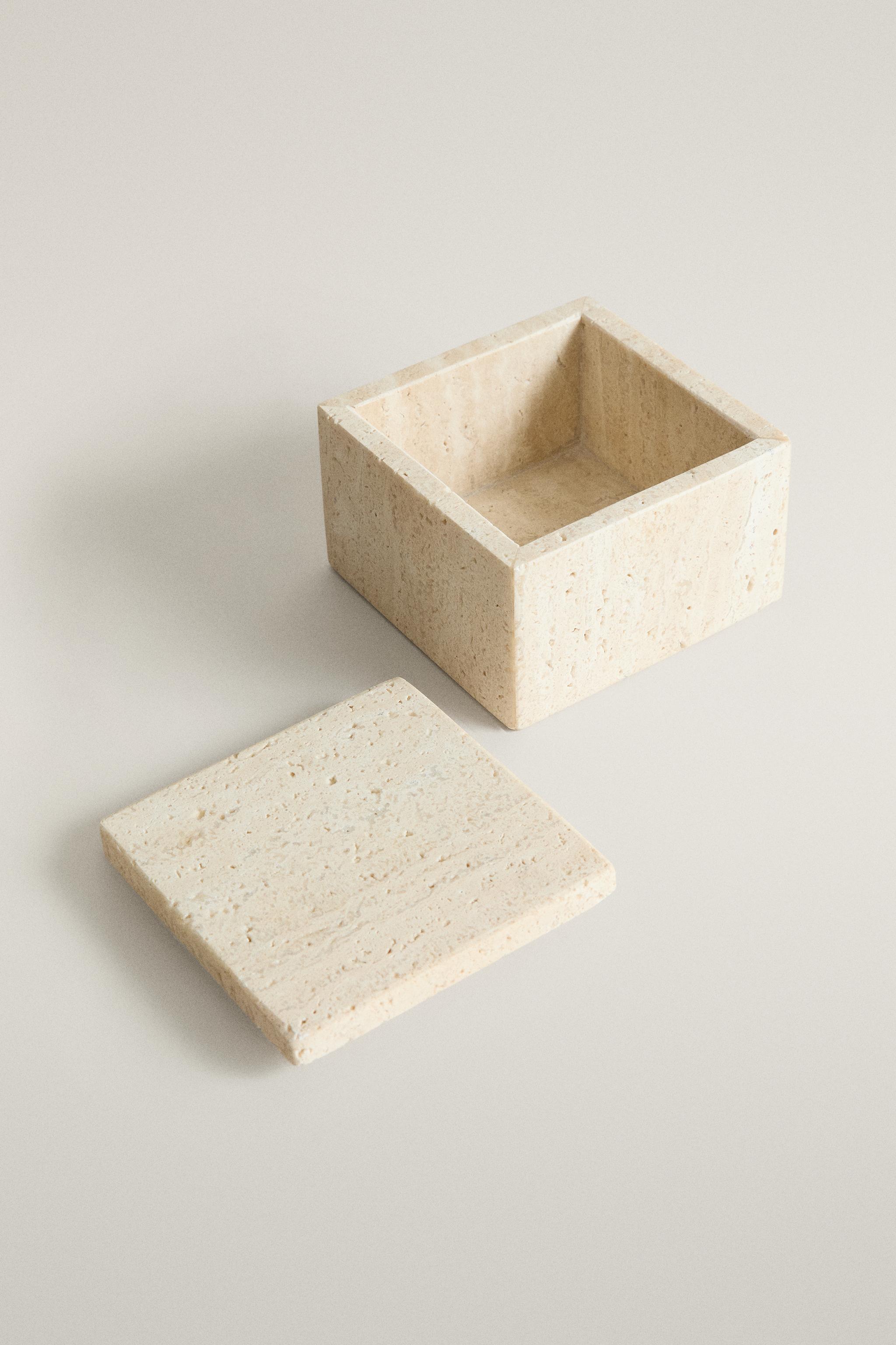 BOÎTE DE RANGEMENT SALLE DE BAIN MARBRE