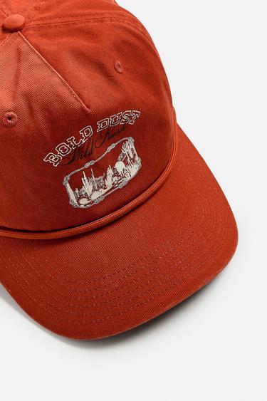 WASHED PRINT CAP - Red by Zara - Image 5