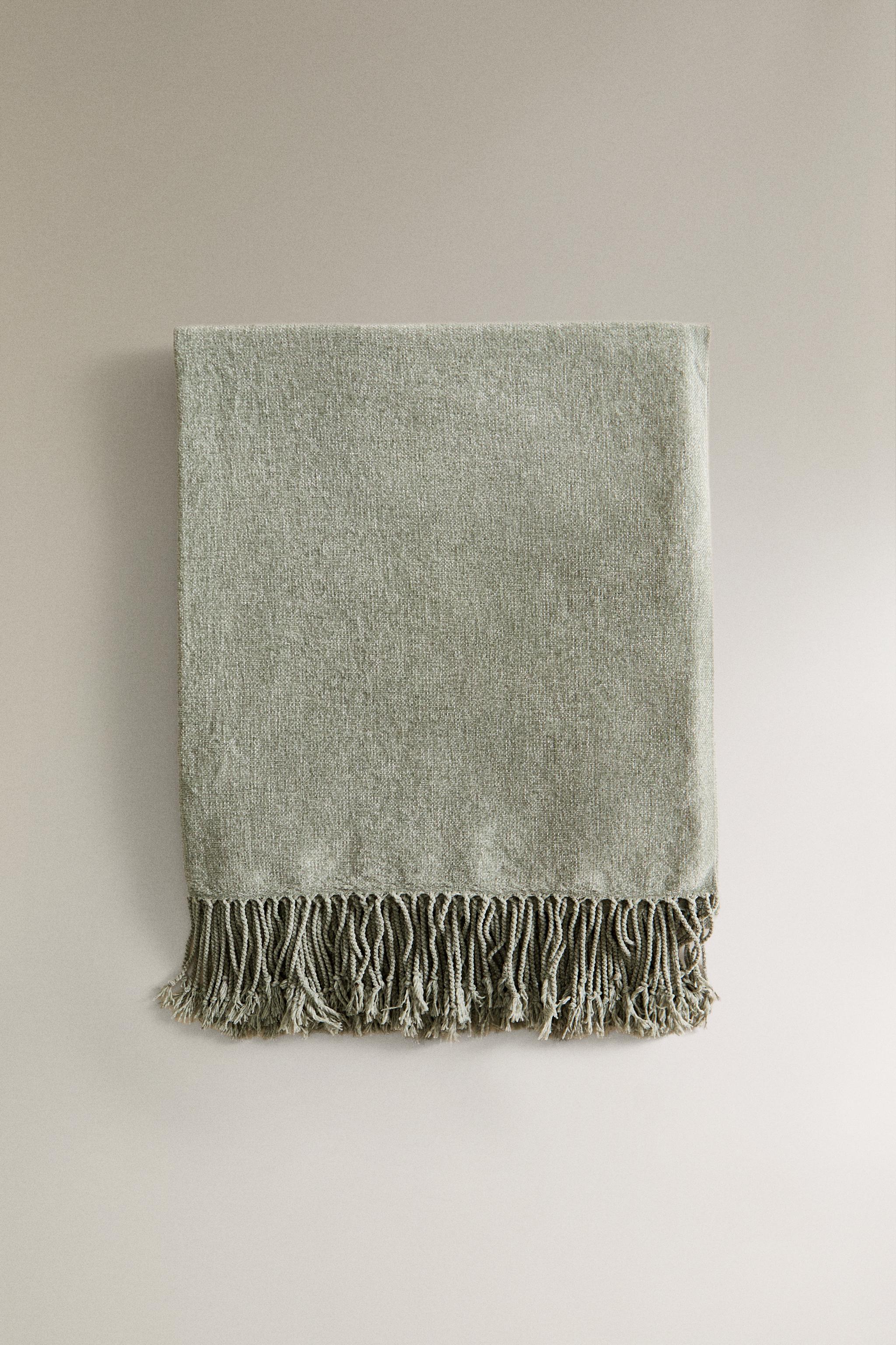 新品未使用ZARA  ザラホーム 毛布200×160cm グレージュ ザラホーム(zara Home) ブランケット | ZARA 日本