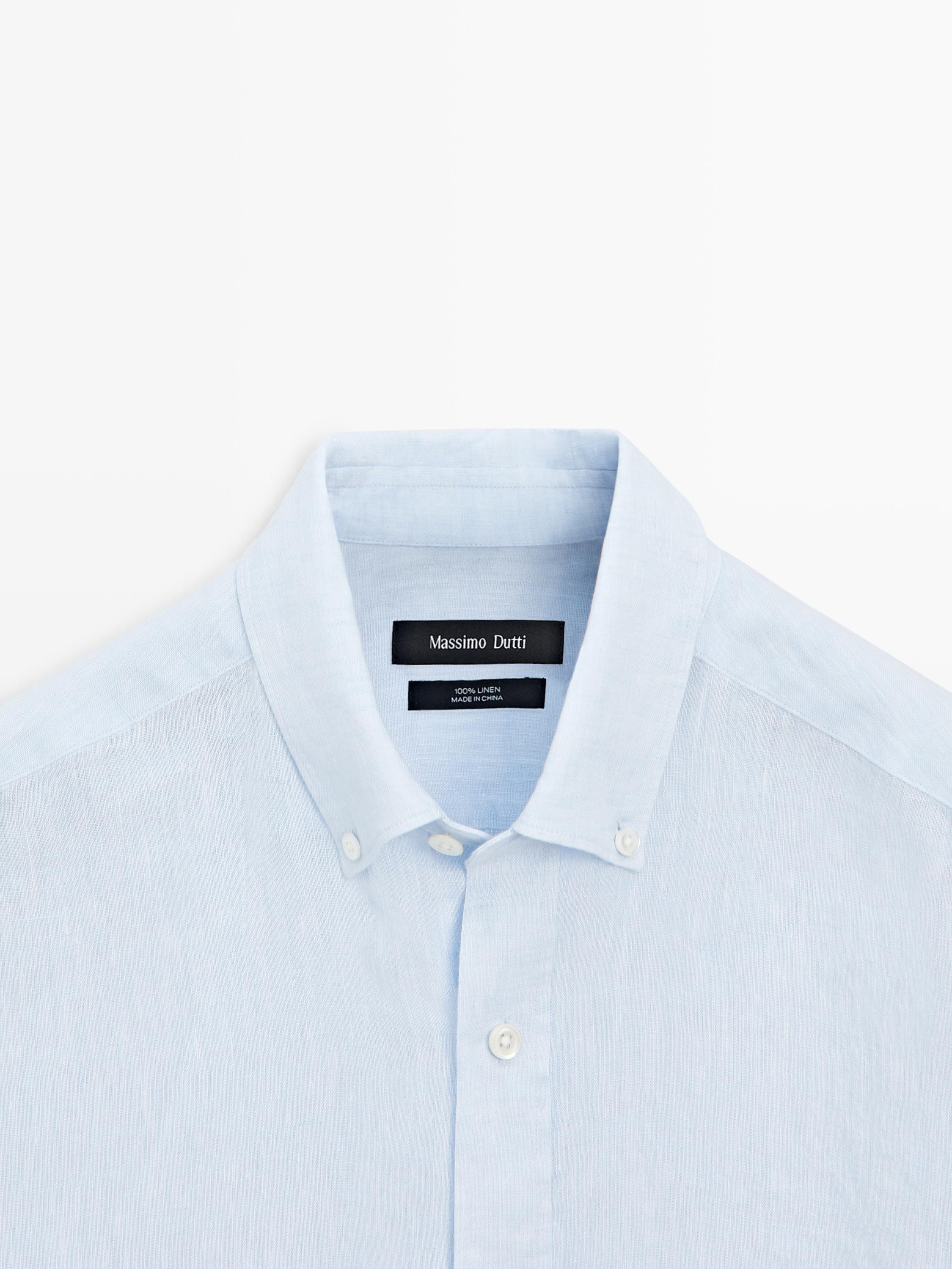 100% linen regular fit shirt