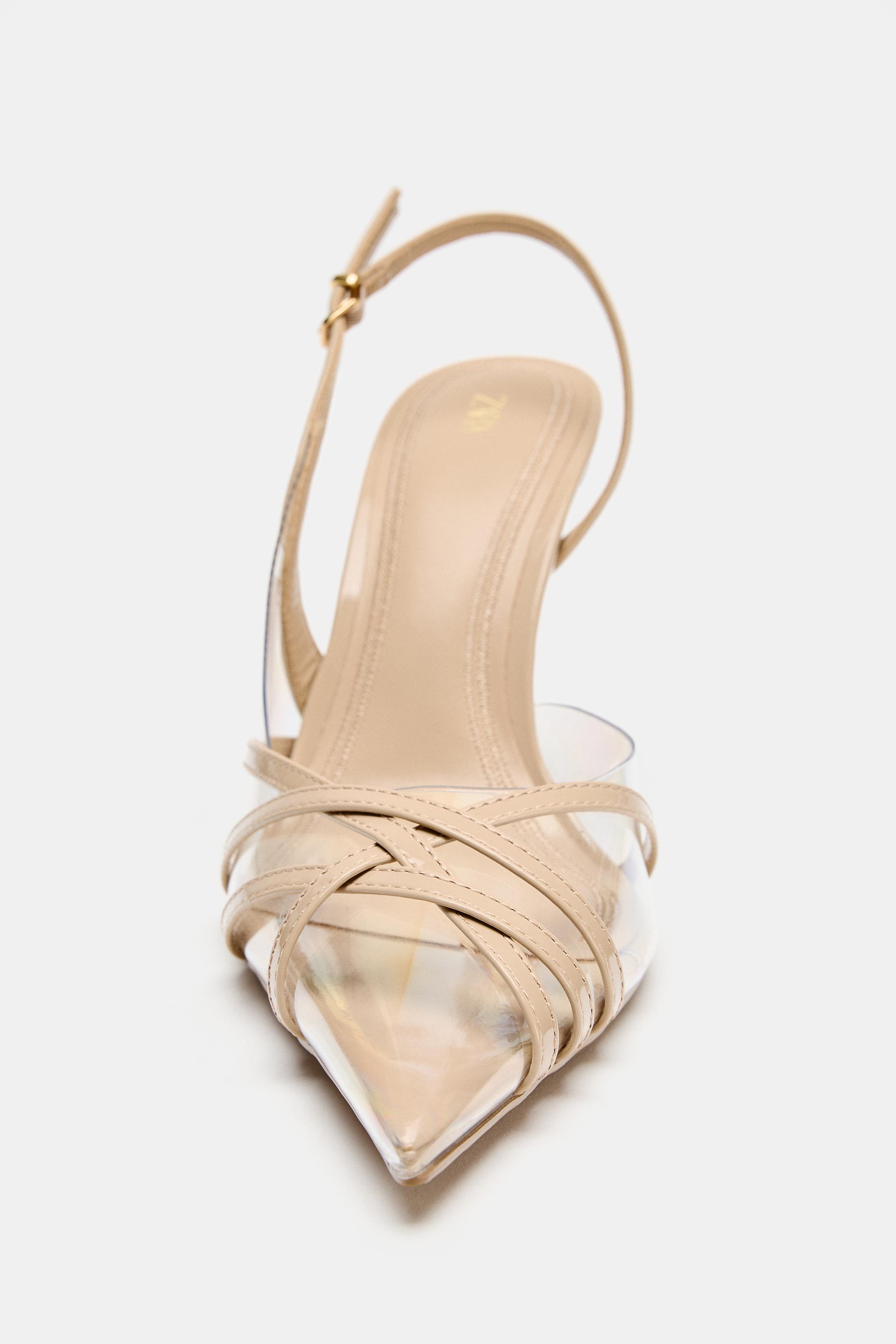 Женские туфли Zara VINYL HIGH HEEL SHOES — фото 3