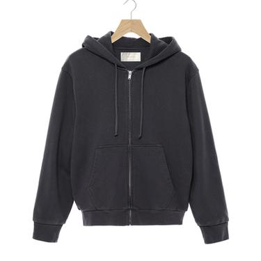 HOODIE WITH ZIP - Dark navy by Zara