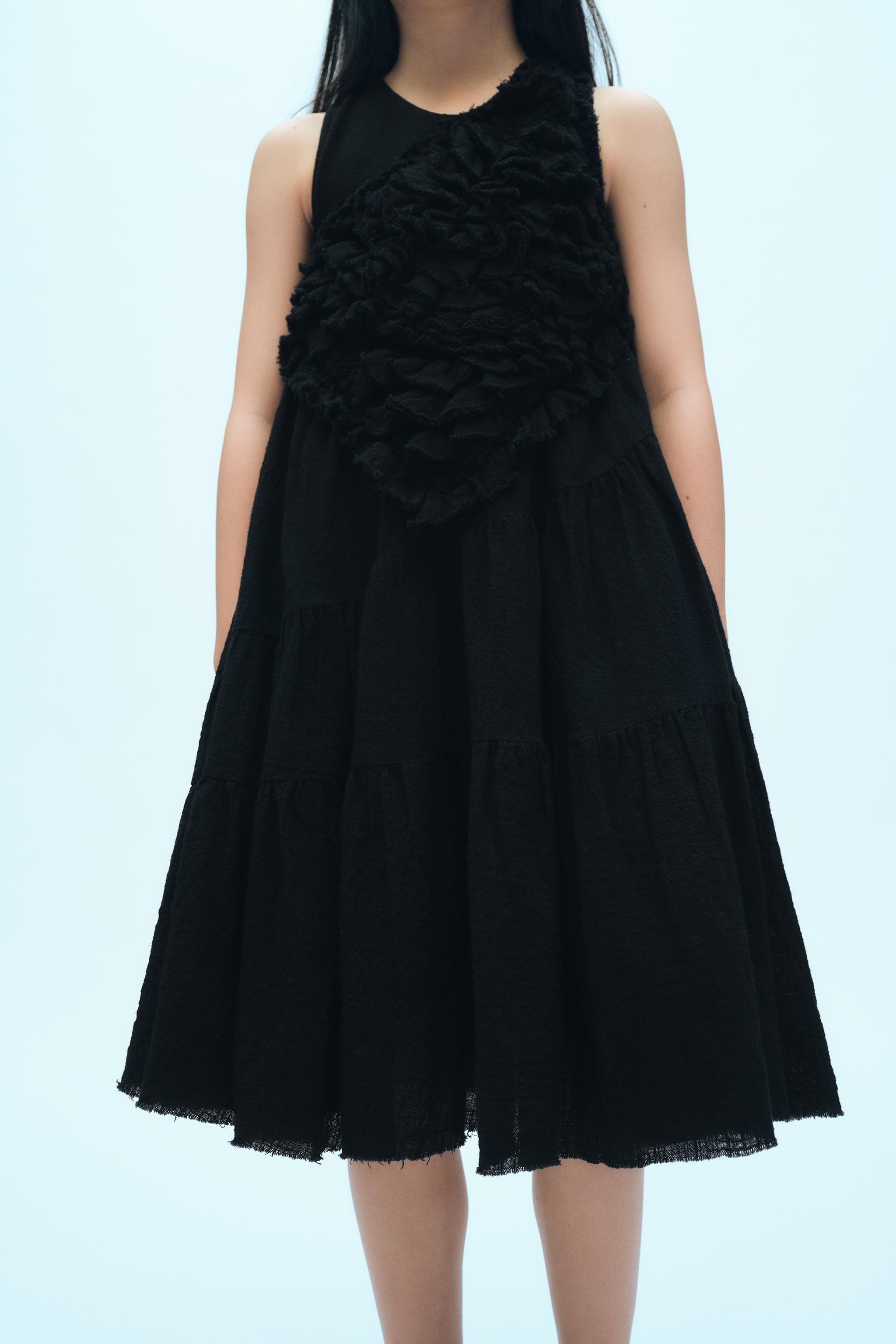 PANELED FULL CUT DRESS X FANGLU LIN - Black | ZARA United States