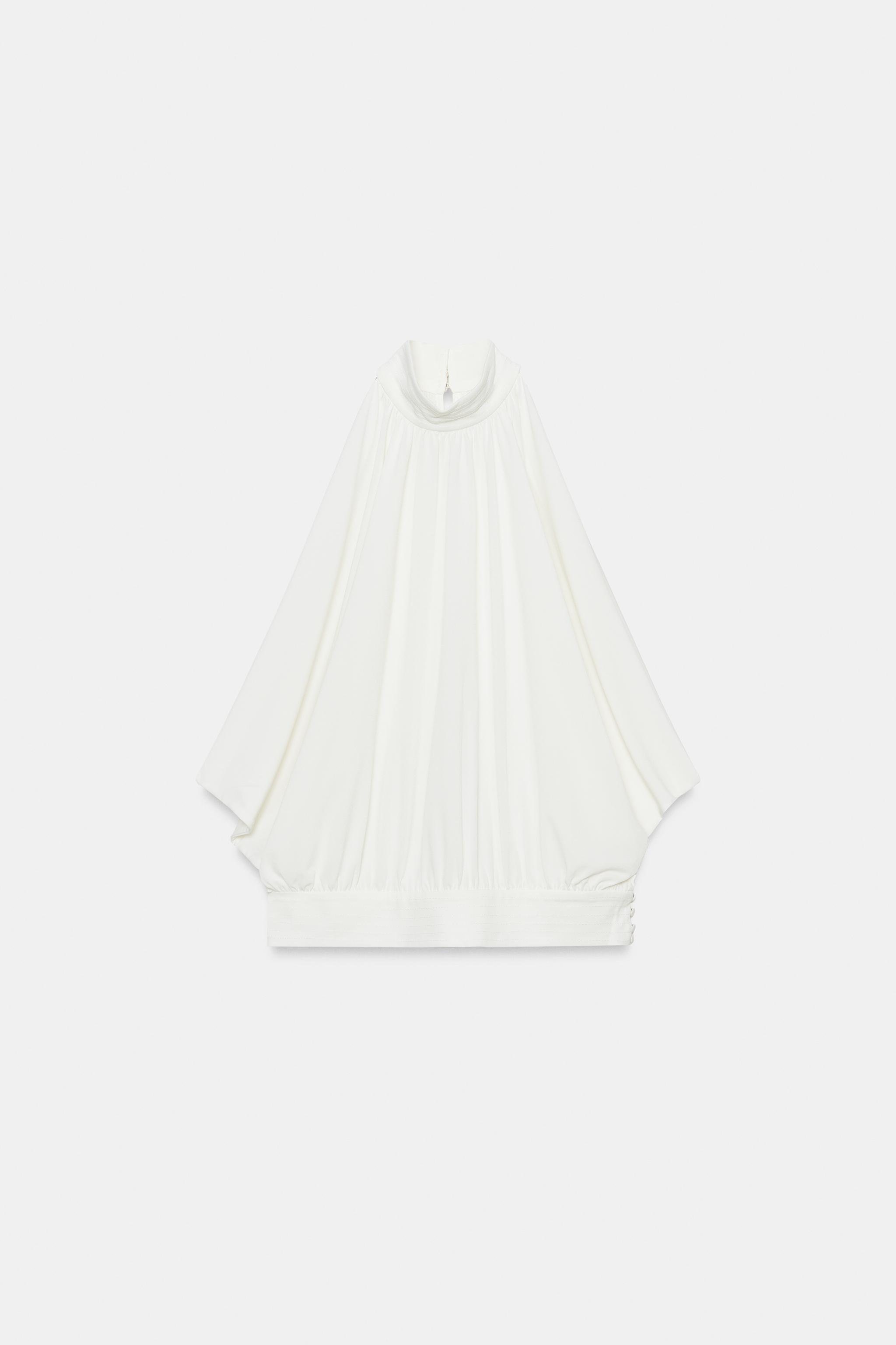 Zara Balon Form Halter Top görsel 6