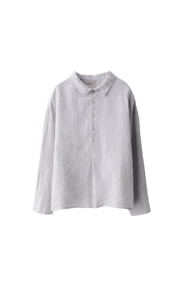 6-10 AÑOS/ CAMISA RAYAS 100% LINO LIMITED EDITION - rayas de Zara