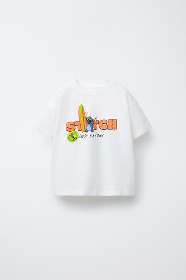 Zara LILO & STITCH © DISNEY PRINT T-SHIRT - White