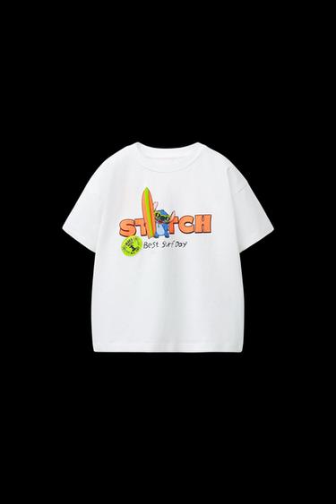 T-SHIRT MIT LILO & STITCH © DISNEY-PRINT - Weiß von Zara - Bild 0