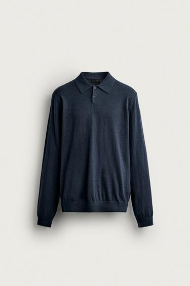 POLO DE PUNT COTÓ - CAIXMIR - Blau de Zara