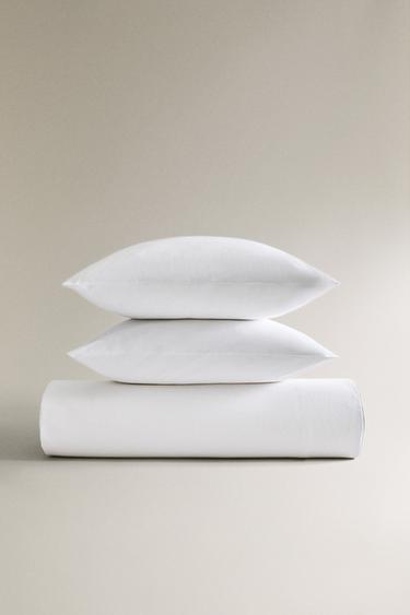 DUVET COVER WITH PIQUÉ PIPING - Grey by Zara - Image 5