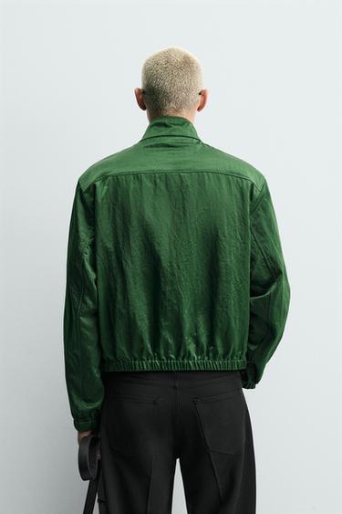 BLOUSON COURT TECHNIQUE - Vert de Zara - Image 2
