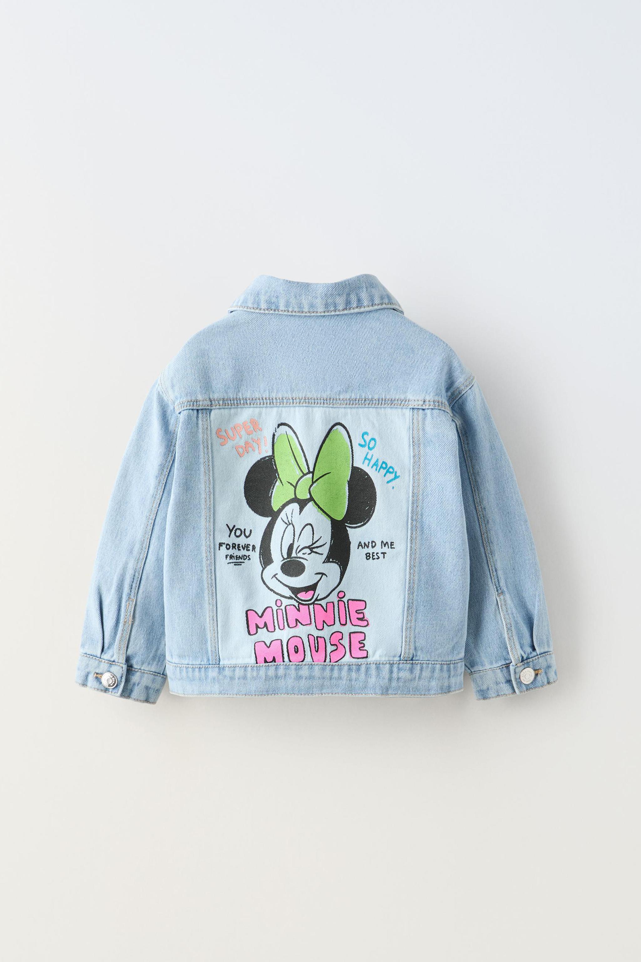 Zara Jeansjacke Mickey Mouse Minnie Mouse Jeansjacke Zara