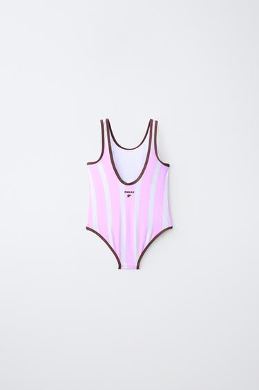 2-6 ANS/ MAILLOT DE BAIN À RAYURES PUKAS SURF - Rose de Zara - Image 1