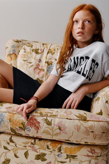 Zara 拼接羅紋洋裝 - 斑紋灰色