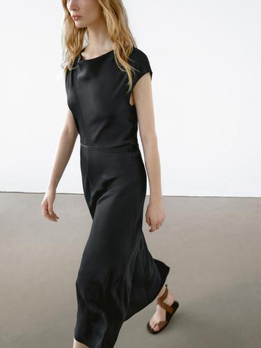 Zara Flowing satin midi dress - 452