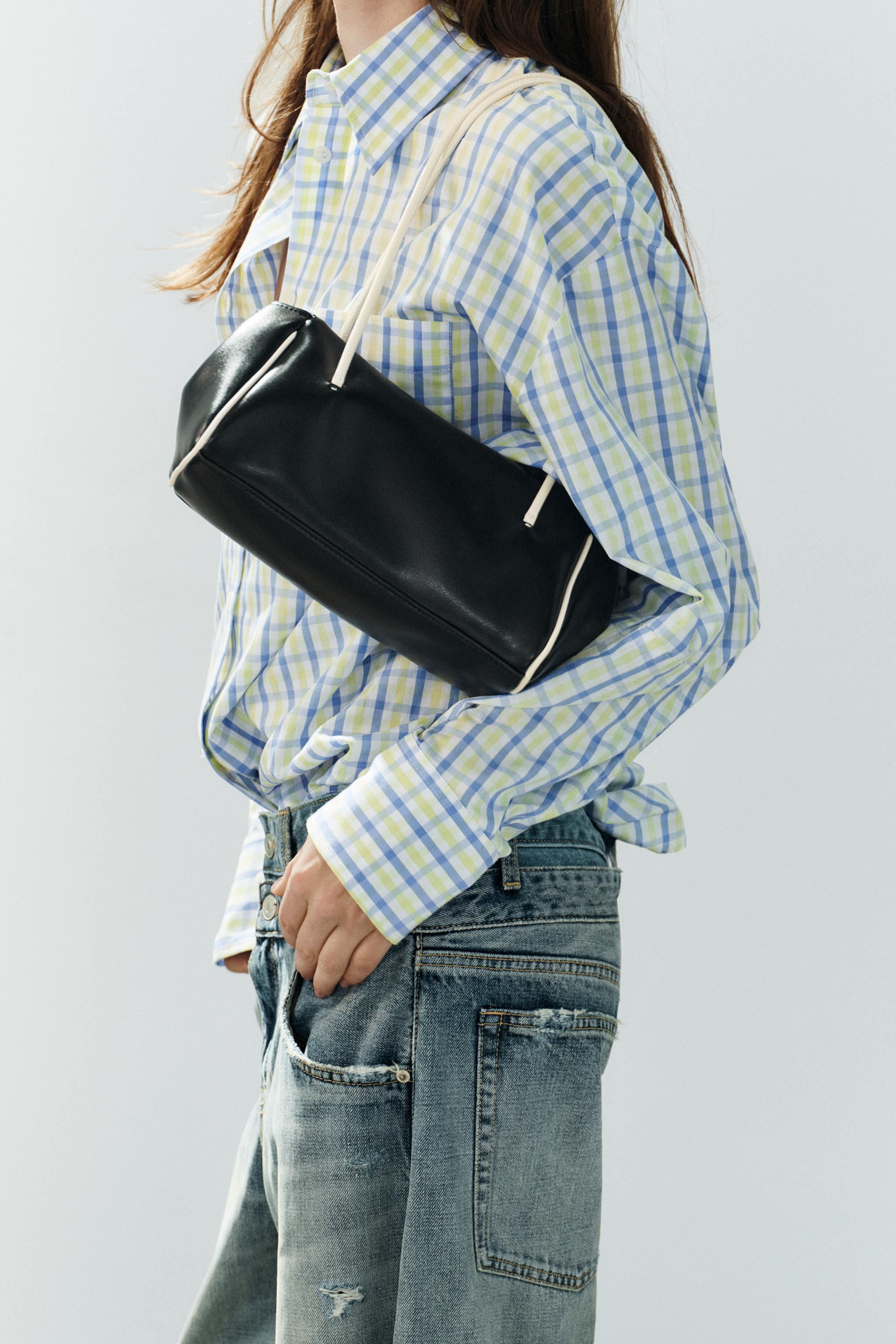 ELONGATED SHOULDER BAG — Two-tone