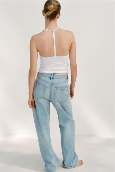 JEAN TRF CURVE TAILLE HAUTE - Bleu clair de Zara - Image 2