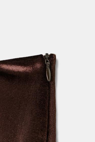 CONTRAST RUFFLED MINI SKIRT - Dark brown by Zara - Image 4