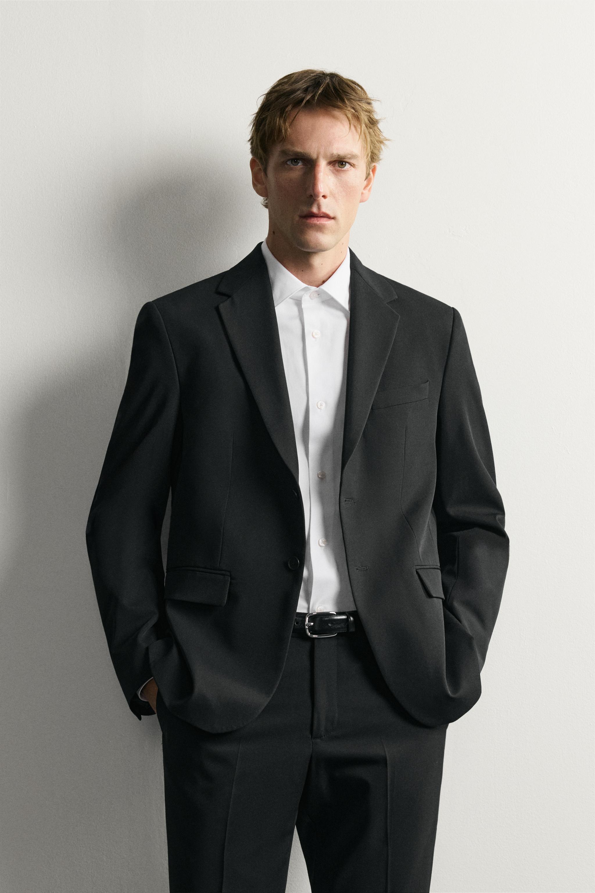 COMFORT SUIT BLAZER — Black (alternate view)