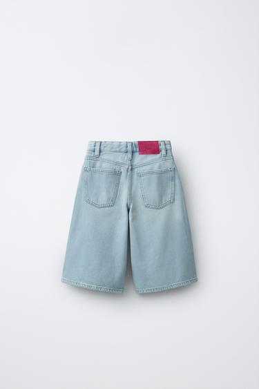 PENN © LONG DENIM BERMUDA SHORTS - Light blue by Zara - Image 1