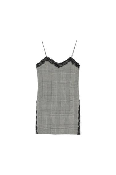 CHECK CAMISOLE DRESS