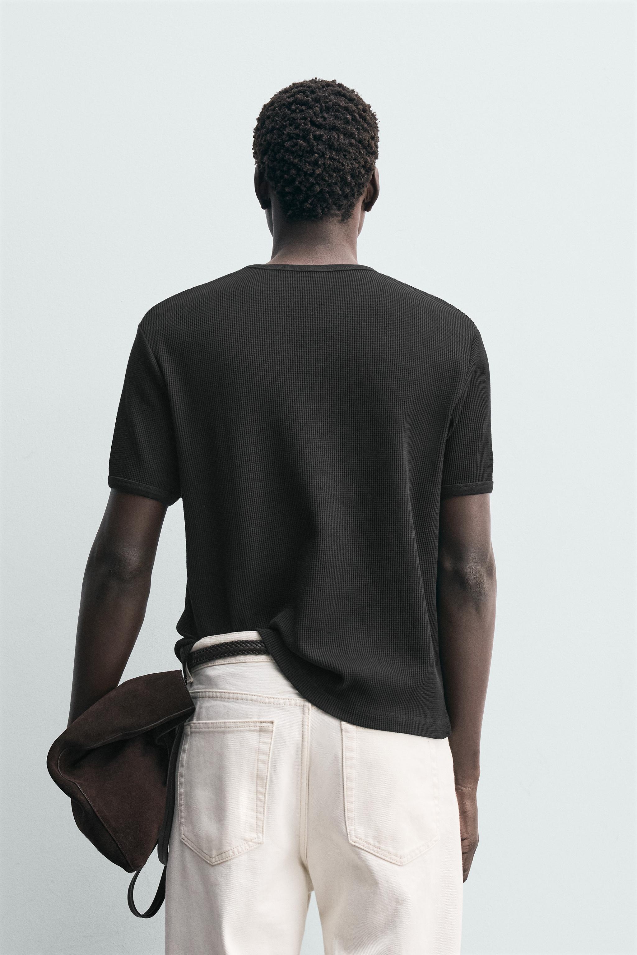 WAFFLE KNIT T-SHIRT