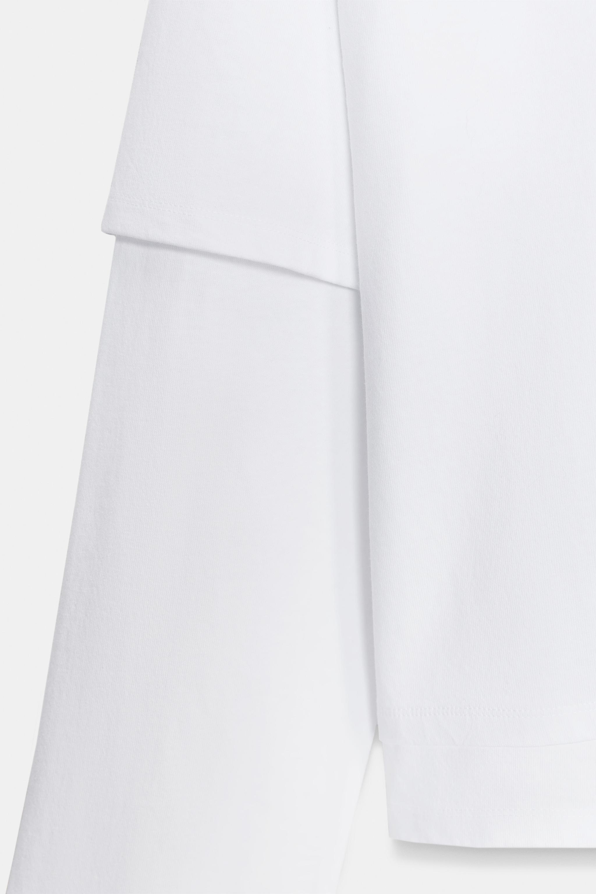 ÇİFT KOLLU EFEKT T-SHIRT - Görsel 8