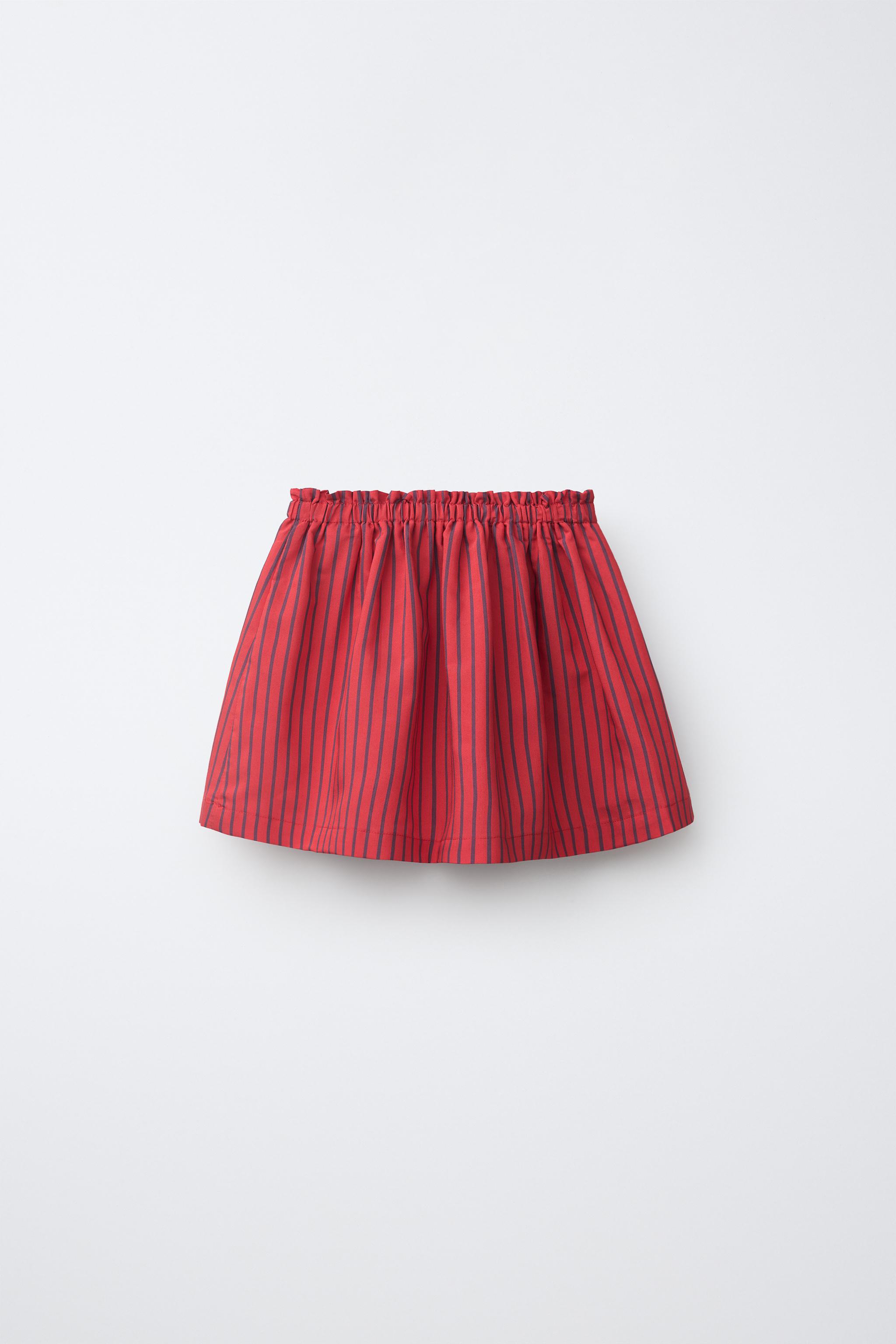 STRIPED MODAL SKORT — Red (alternate view)