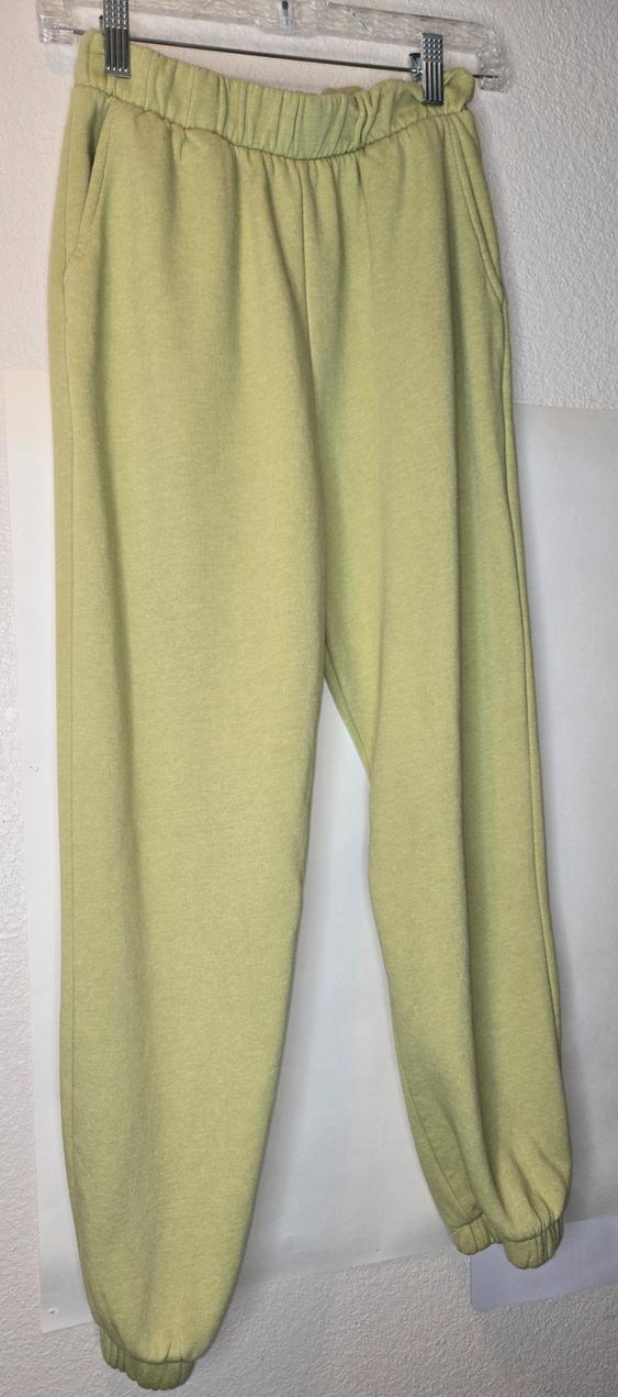 WOMENS JOGGERS IN LIME GREEN - Image 2