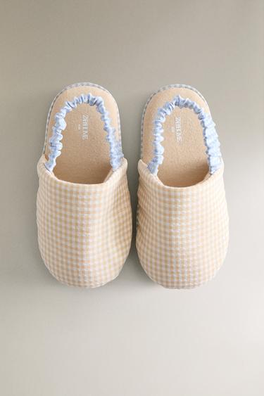 CHAUSSON ENFANT VICHY - Marron brûlé de Zara - Image 2