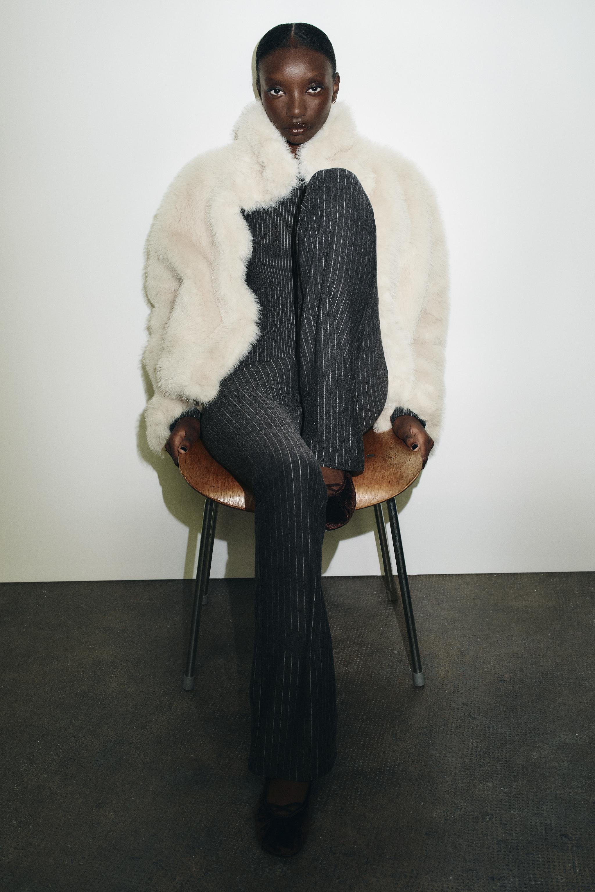 PINSTRIPE FLARE PANTS
