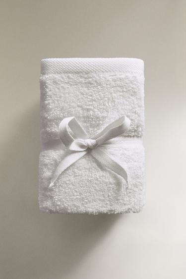 Zara PACK OF COTTON HAND TOWELS (PACK OF 3) - White - Image 0