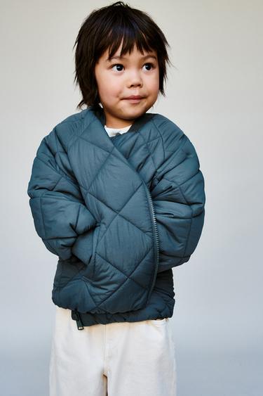 BOMBER ACOLCHADA WATER REPELLENT - Verde / Azul de Zara