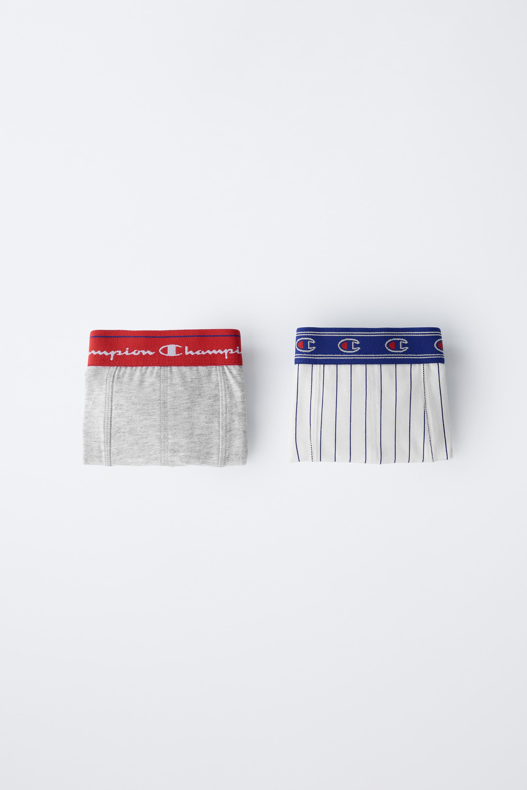 6-14 YEARS/ CHAMPION ® X ZARA TWO-PACK BOXERS - White / Gray