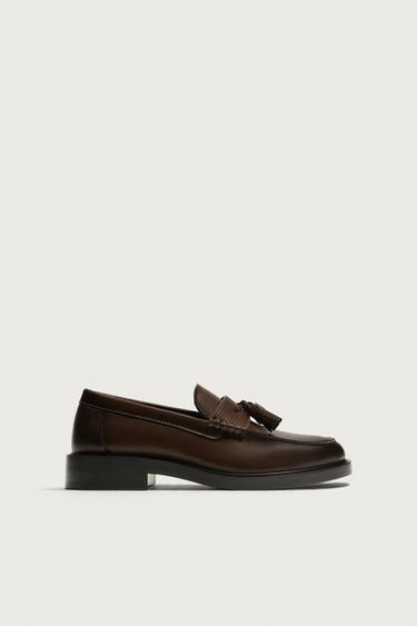 MOCASÍN VESTIR ANTIFAZ - Marrón de Zara
