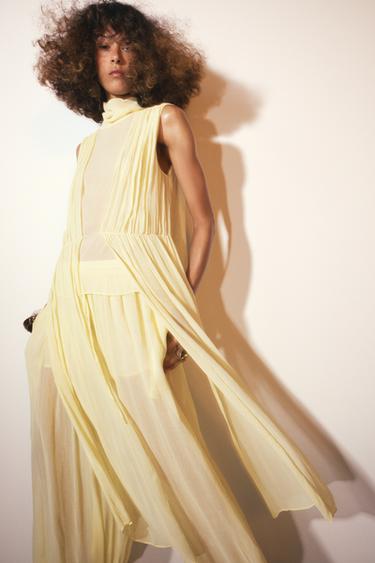 ZW COLLECTION COTTON GAUZE TOP - Yellow by Zara