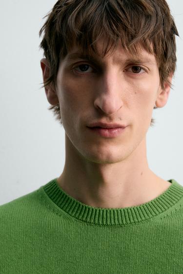 PULL EN COTON ET LIN - Vert de Zara - Image 5