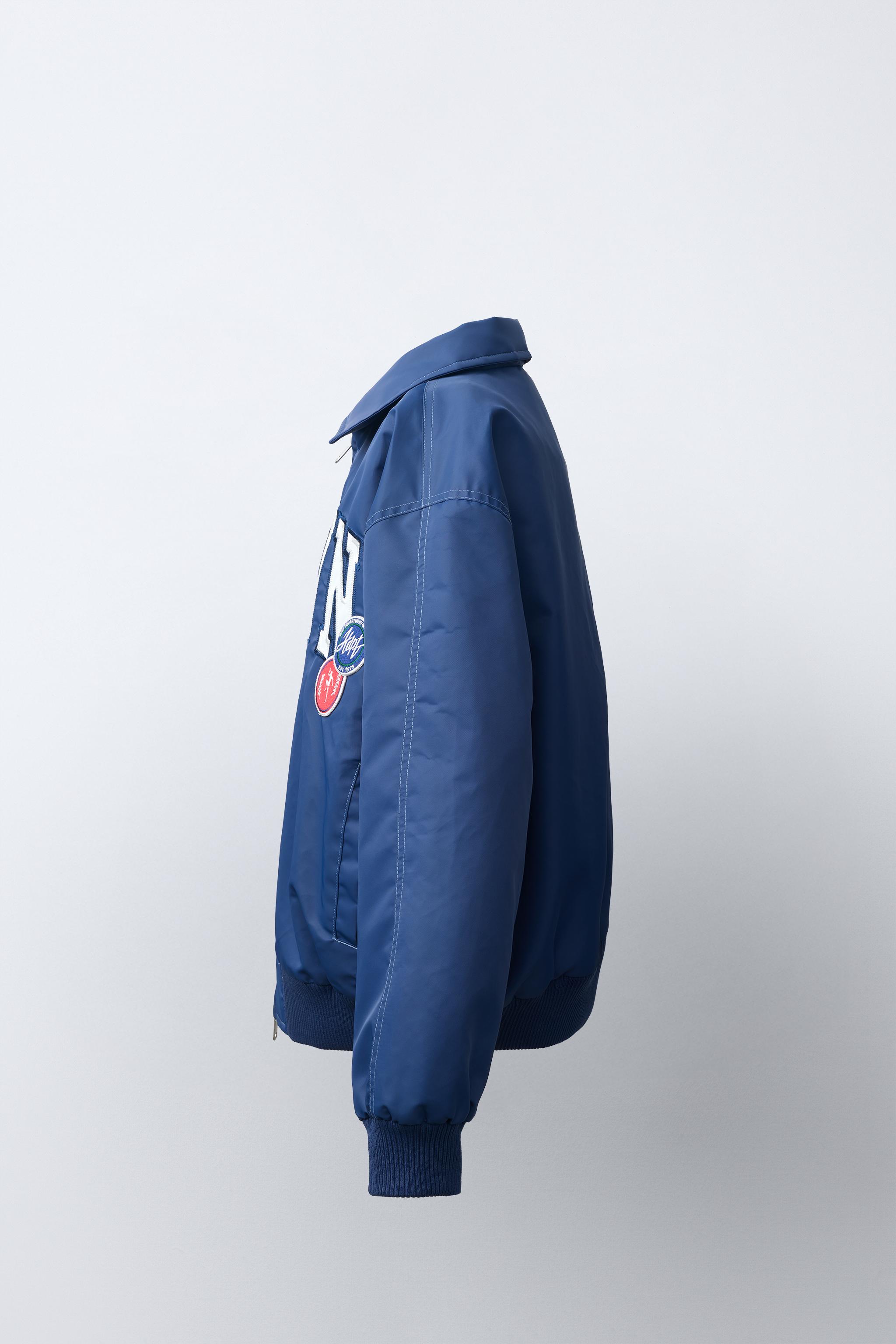 WATER-REPELLENT VARSITY BOMBER JACKET