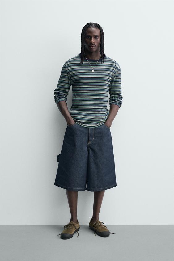 EMBROIDERED POCKET DENIM JORTS from Zara - $79.90