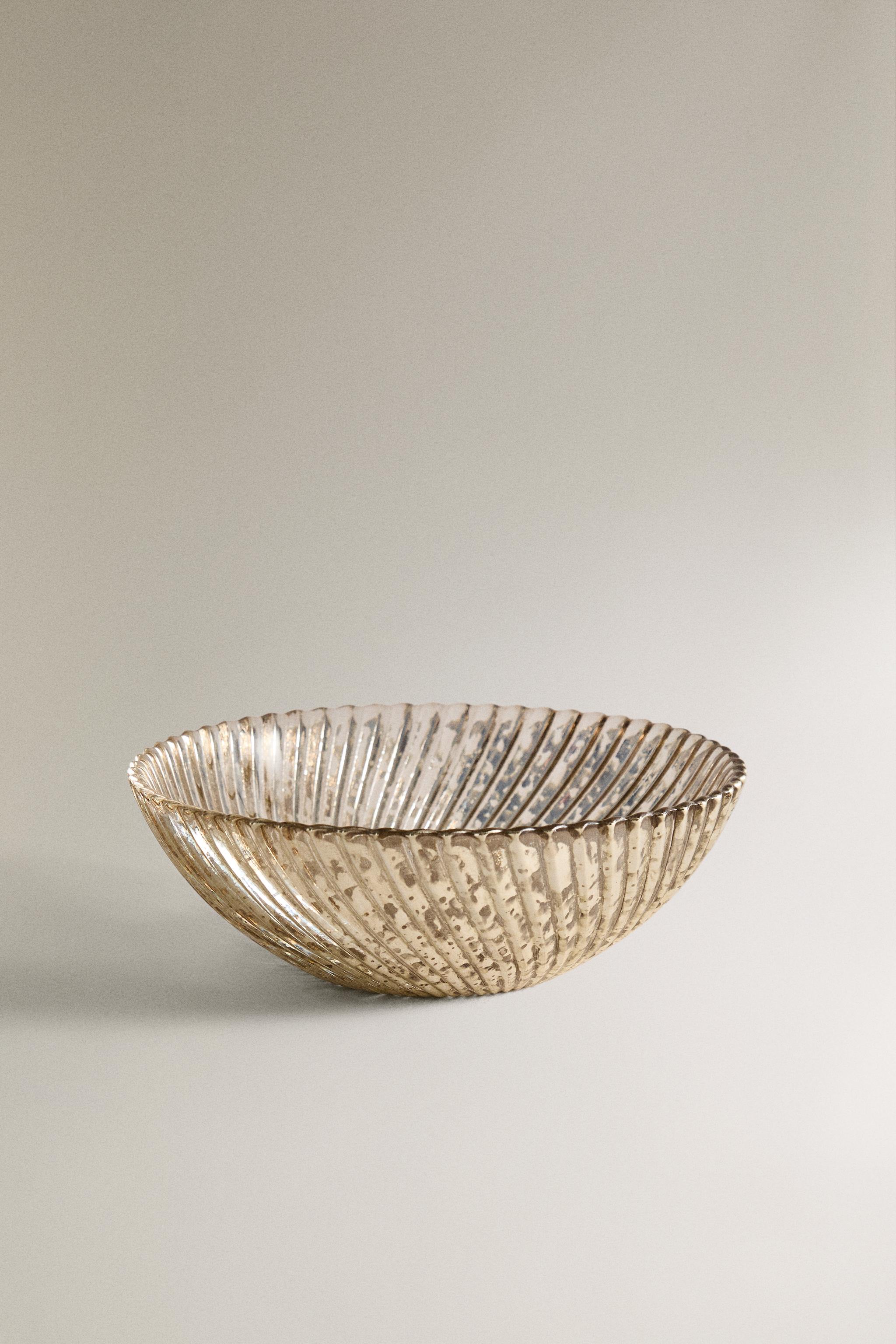 CHRISTMAS SHINY GLASS BOWL