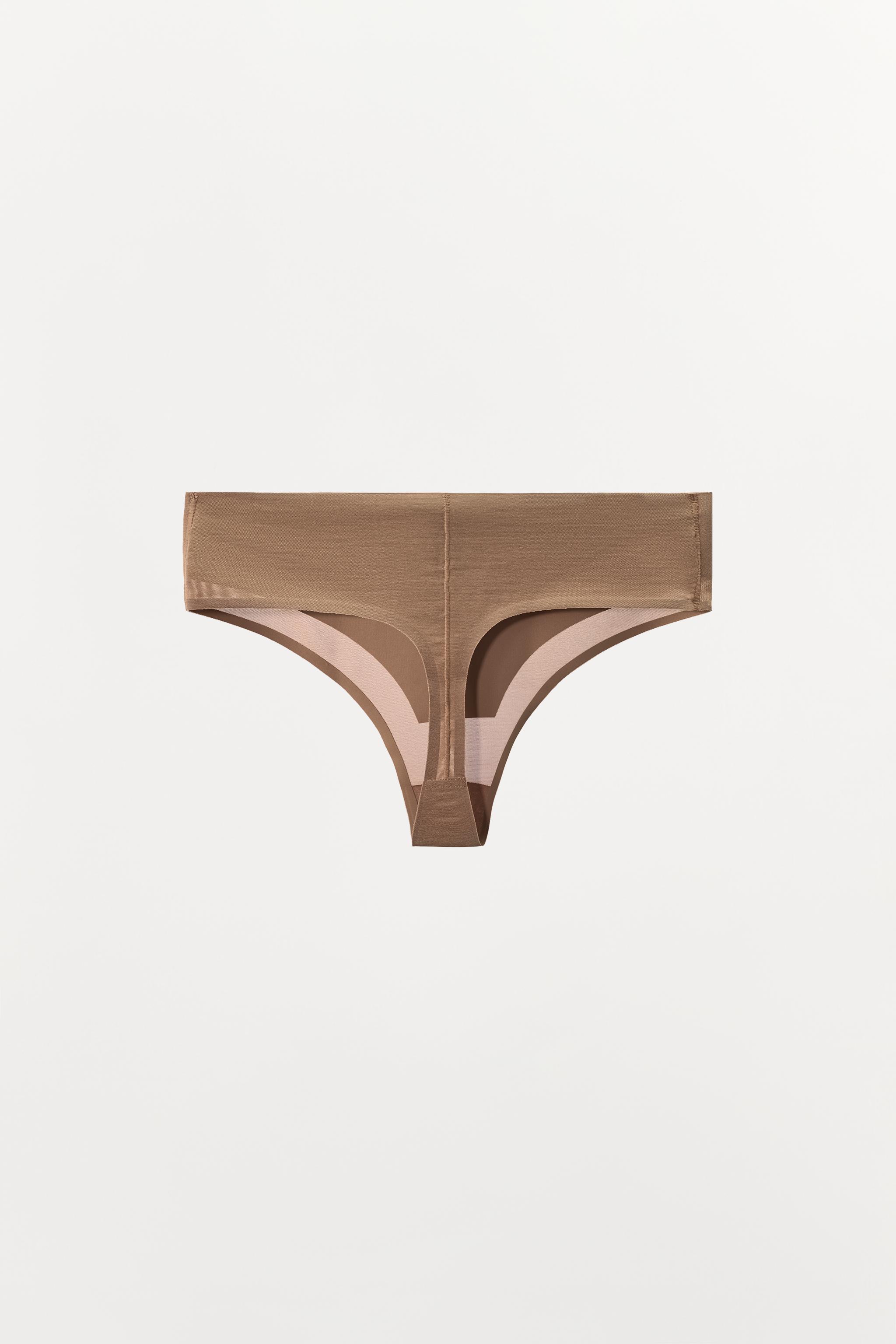 Трусы-стринги WIDE POLYAMIDE — Zara — фото 3
